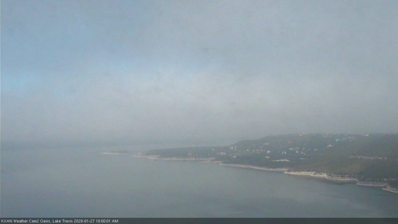 Lake Travis webcam, January 27, 2020 10:00 AM CT