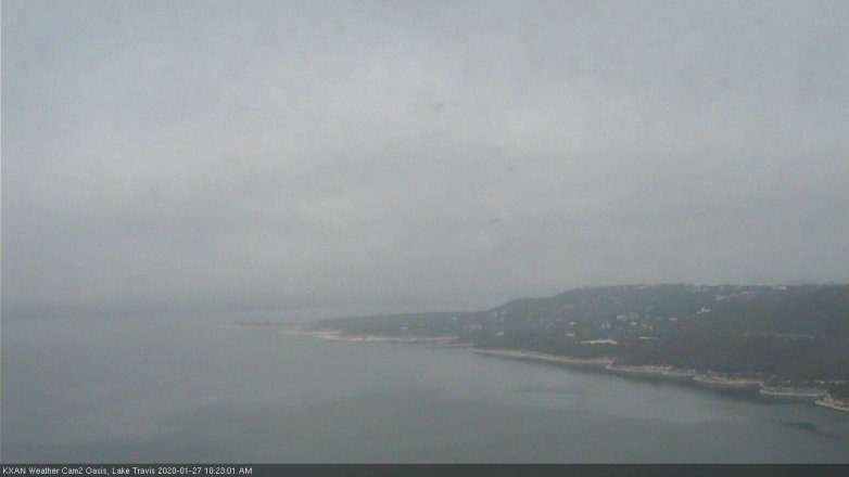 Lake Travis webcam, January 27, 2020 10:25 AM CT