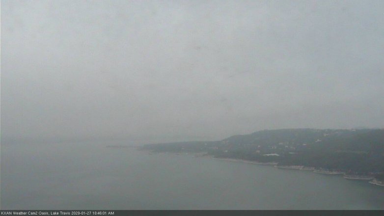 Lake Travis webcam, January 27, 2020 10:45 AM CT