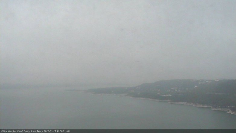 Lake Travis webcam, January 27, 2020 11:00 AM CT