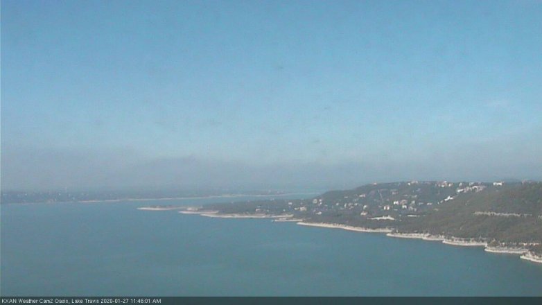 Lake Travis webcam, January 27, 2020 11:45 AM CT