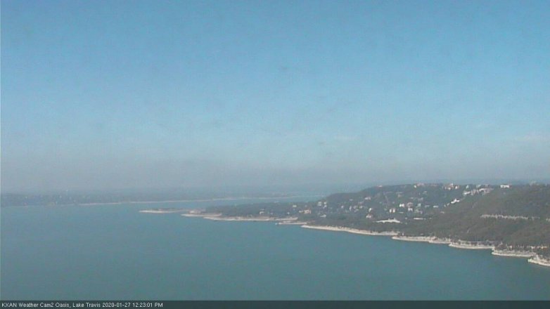 Lake Travis webcam, January 27, 2020 12:25 PM CT