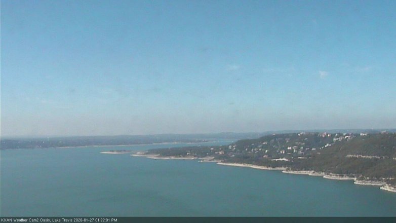 Lake Travis webcam, January 27, 2020 1:25 PM CT