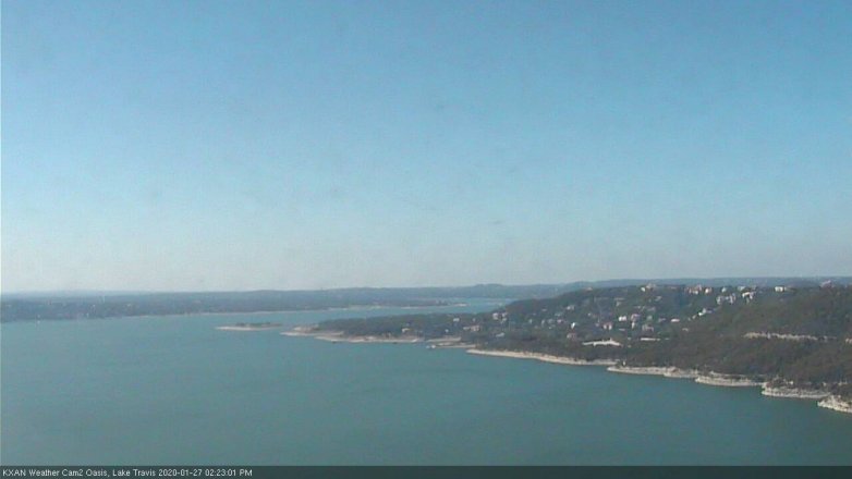 Lake Travis webcam, January 27, 2020 2:25 PM CT