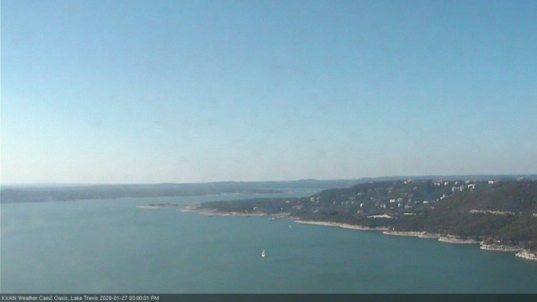 Lake Travis webcam, January 27, 2020 3:00 PM CT