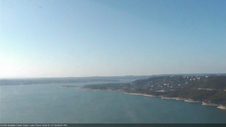 Lake Travis webcam, January 27, 2020 3:45 PM CT