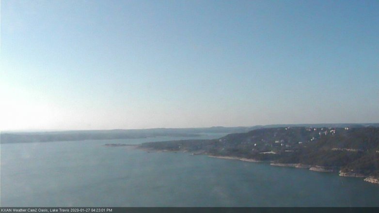 Lake Travis webcam, January 27, 2020 4:25 PM CT