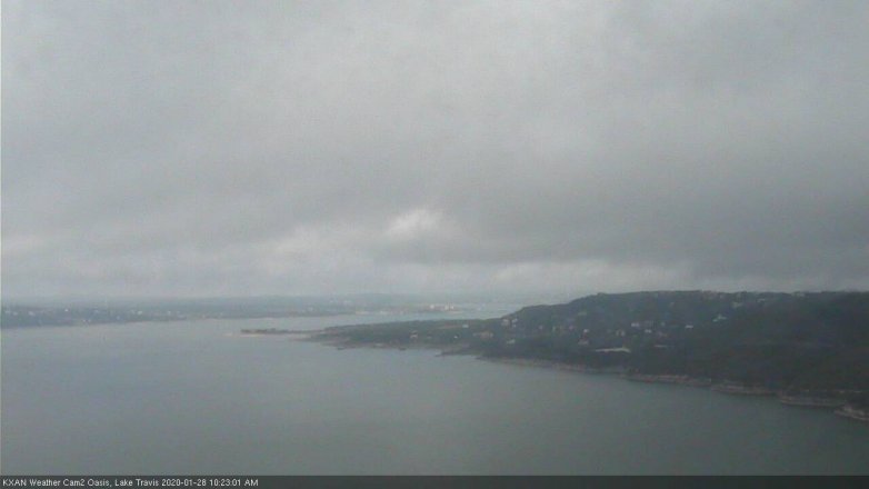 Lake Travis webcam, January 28, 2020 10:25 AM CT