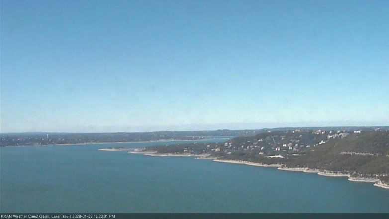 Lake Travis webcam, January 28, 2020 12:25 PM CT