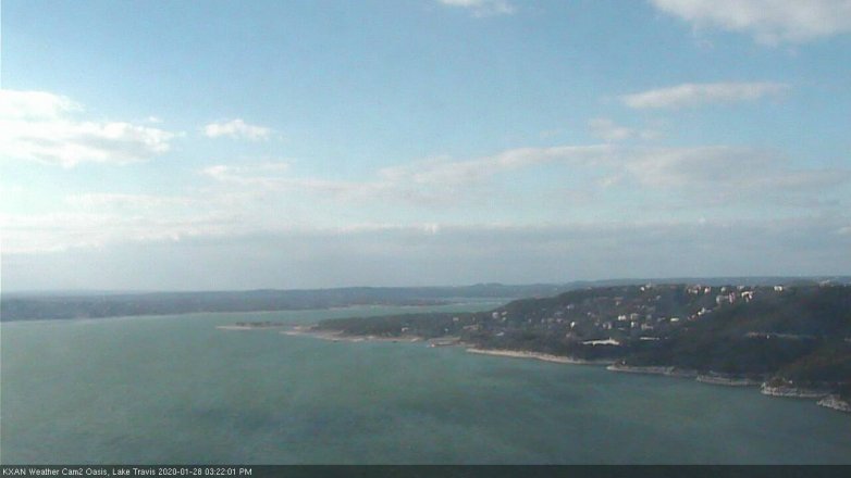 Lake Travis webcam, January 28, 2020 3:25 PM CT