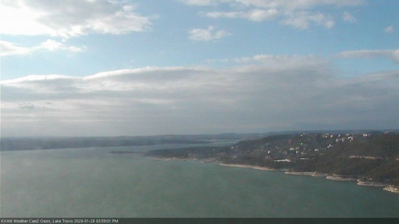 Lake Travis webcam, January 28, 2020 4:00 PM CT