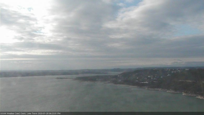 Lake Travis webcam, January 28, 2020 4:25 PM CT