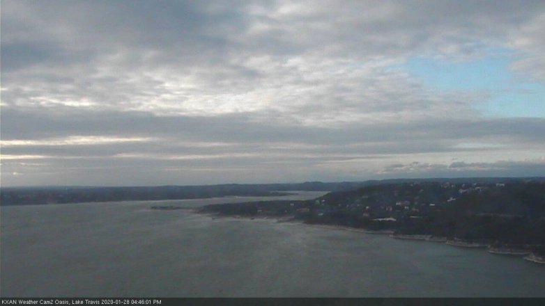 Lake Travis webcam, January 28, 2020 4:45 PM CT