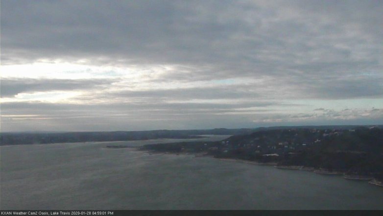 Lake Travis webcam, January 28, 2020 5:00 PM CT