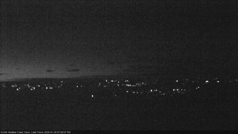 Lake Travis webcam, January 28, 2020 7:00 PM CT