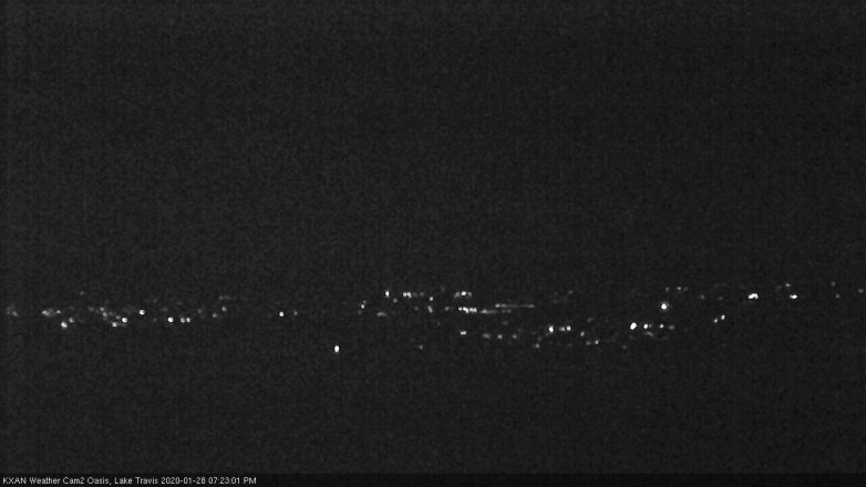 Lake Travis webcam, January 28, 2020 7:25 PM CT