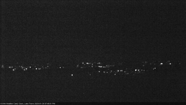 Lake Travis webcam, January 28, 2020 7:45 PM CT