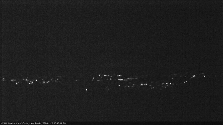 Lake Travis webcam, January 28, 2020 8:45 PM CT