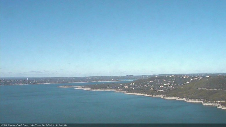 Lake Travis webcam, January 29, 2020 10:25 AM CT