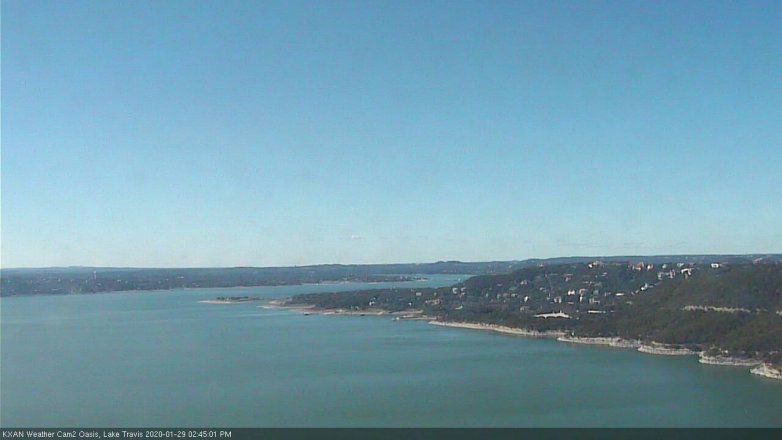 Lake Travis webcam, January 29, 2020 2:45 PM CT