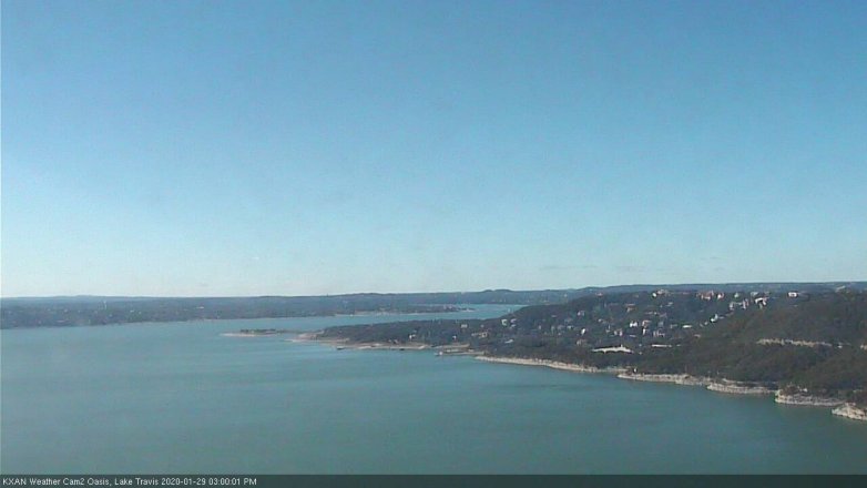 Lake Travis webcam, January 29, 2020 3:00 PM CT
