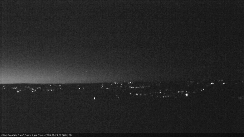 Lake Travis webcam, January 29, 2020 7:00 PM CT