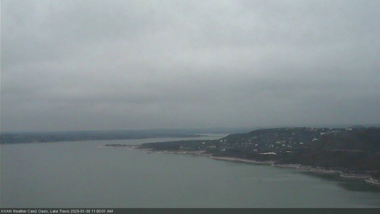 Lake Travis webcam, January 30, 2020 11:00 AM CT