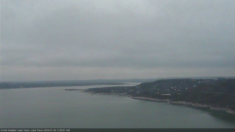 Lake Travis webcam, January 30, 2020 12:00 PM CT