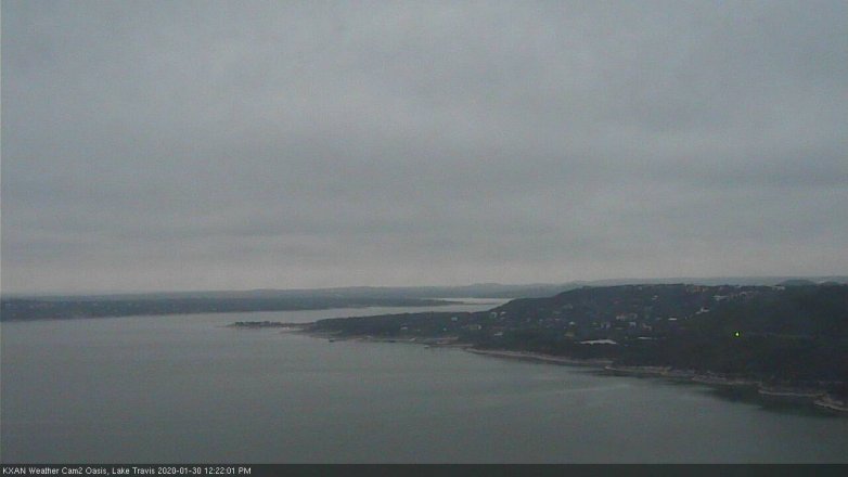 Lake Travis webcam, January 30, 2020 12:25 PM CT