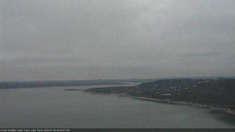 Lake Travis webcam, January 30, 2020 2:00 PM CT