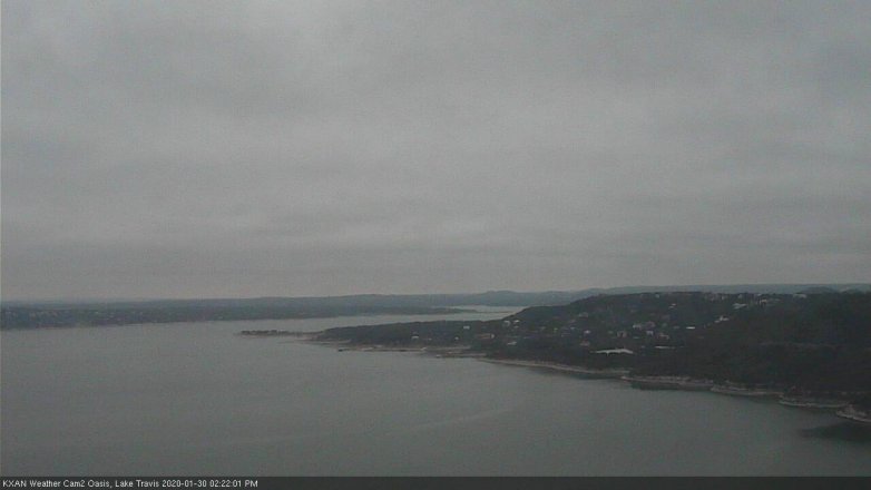 Lake Travis webcam, January 30, 2020 2:25 PM CT