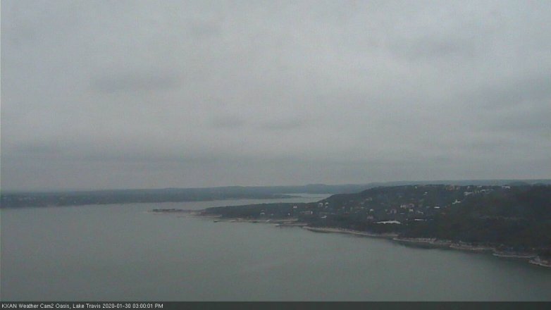 Lake Travis webcam, January 30, 2020 3:00 PM CT