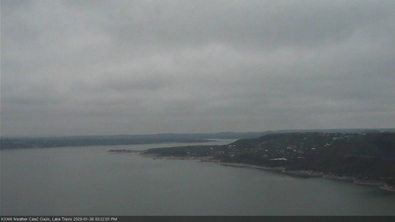 Lake Travis webcam, January 30, 2020 3:25 PM CT