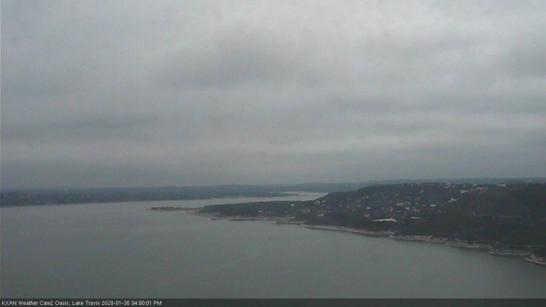 Lake Travis webcam, January 30, 2020 4:00 PM CT