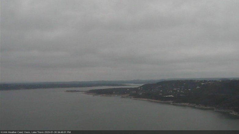 Lake Travis webcam, January 30, 2020 4:45 PM CT