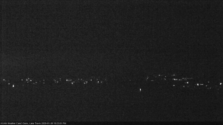 Lake Travis webcam, January 30, 2020 10:25 PM CT