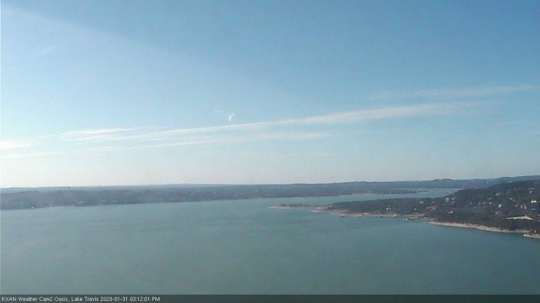 Lake Travis webcam, January 31, 2020 3:25 PM CT