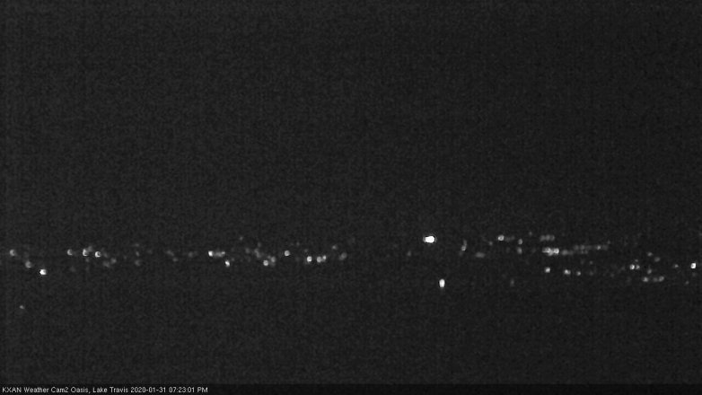 Lake Travis webcam, January 31, 2020 7:25 PM CT
