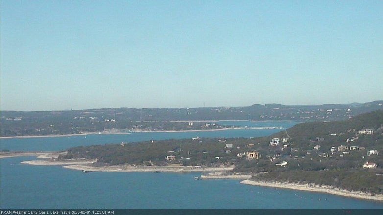 Lake Travis webcam, February 1, 2020 10:25 AM CT