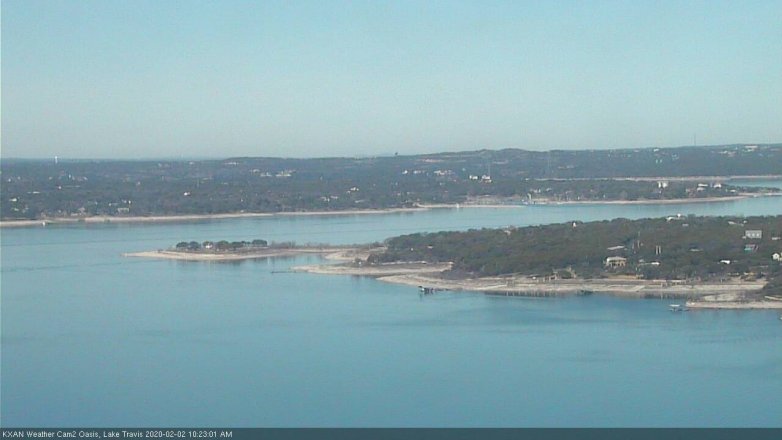 Lake Travis webcam, February 2, 2020 10:25 AM CT