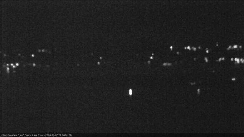 Lake Travis webcam, February 2, 2020 8:25 PM CT