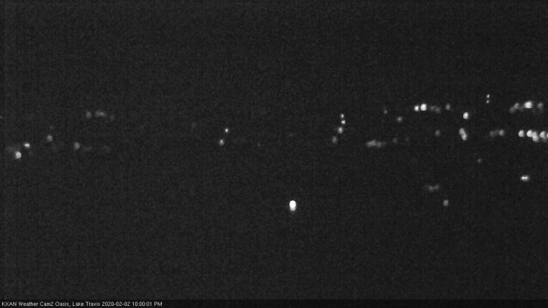 Lake Travis webcam, February 2, 2020 10:00 PM CT