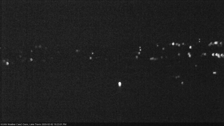 Lake Travis webcam, February 2, 2020 10:25 PM CT