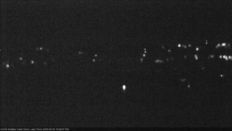 Lake Travis webcam, February 2, 2020 10:45 PM CT