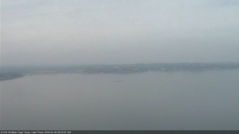 Lake Travis webcam, February 4, 2020 9:25 AM CT