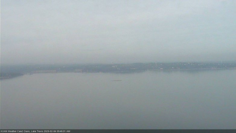 Lake Travis webcam, February 4, 2020 9:45 AM CT