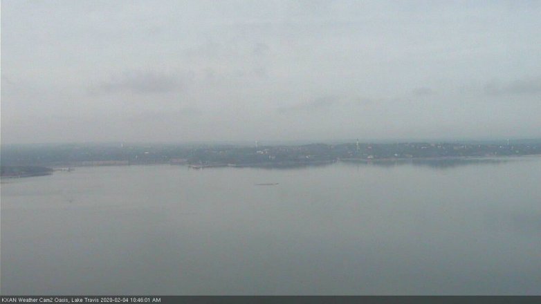 Lake Travis webcam, February 4, 2020 10:45 AM CT