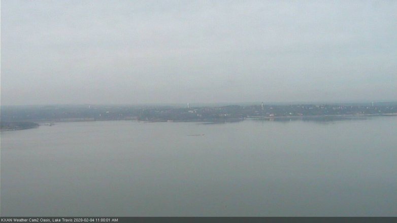 Lake Travis webcam, February 4, 2020 11:00 AM CT