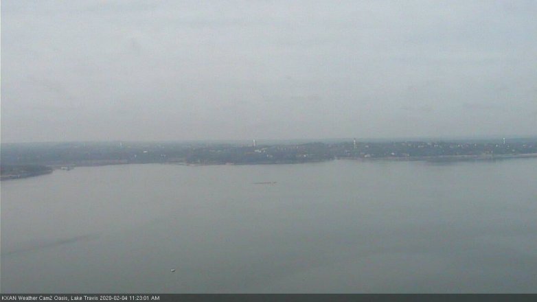Lake Travis webcam, February 4, 2020 11:25 AM CT