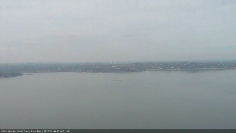 Lake Travis webcam, February 4, 2020 11:45 AM CT